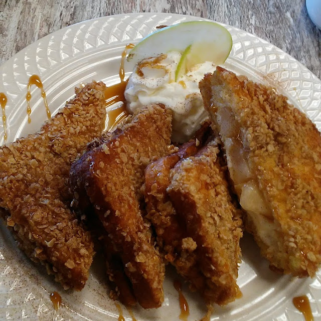 Apple Fritter Stuffed French Toast