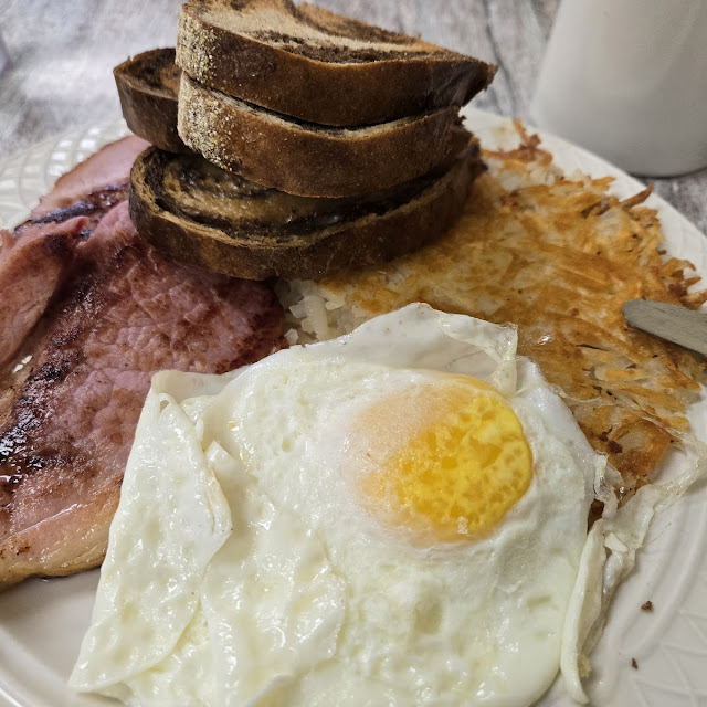 Eggs Home Fries and Toast