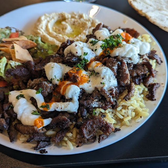Gyro on the Rice on the Salad