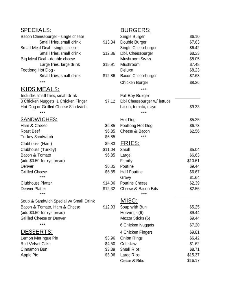 Menu Photo 0