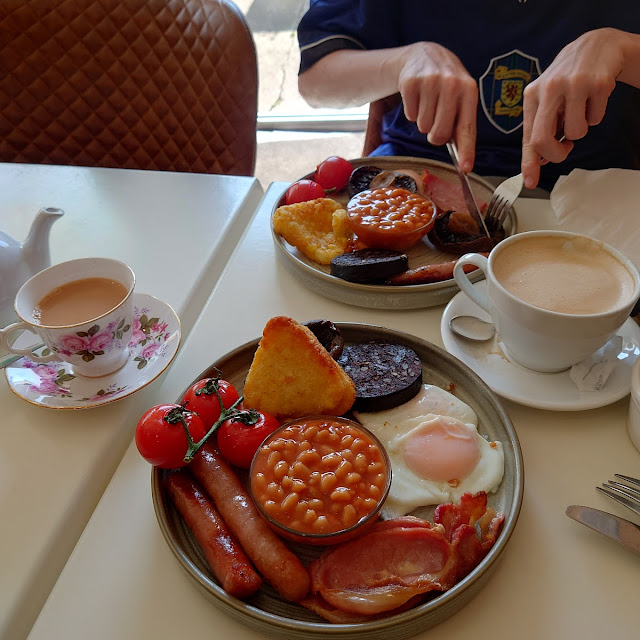 Full English Breakfast with a Tea and Coffee