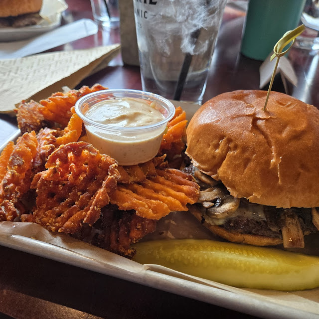 Mushroom Swiss Burger