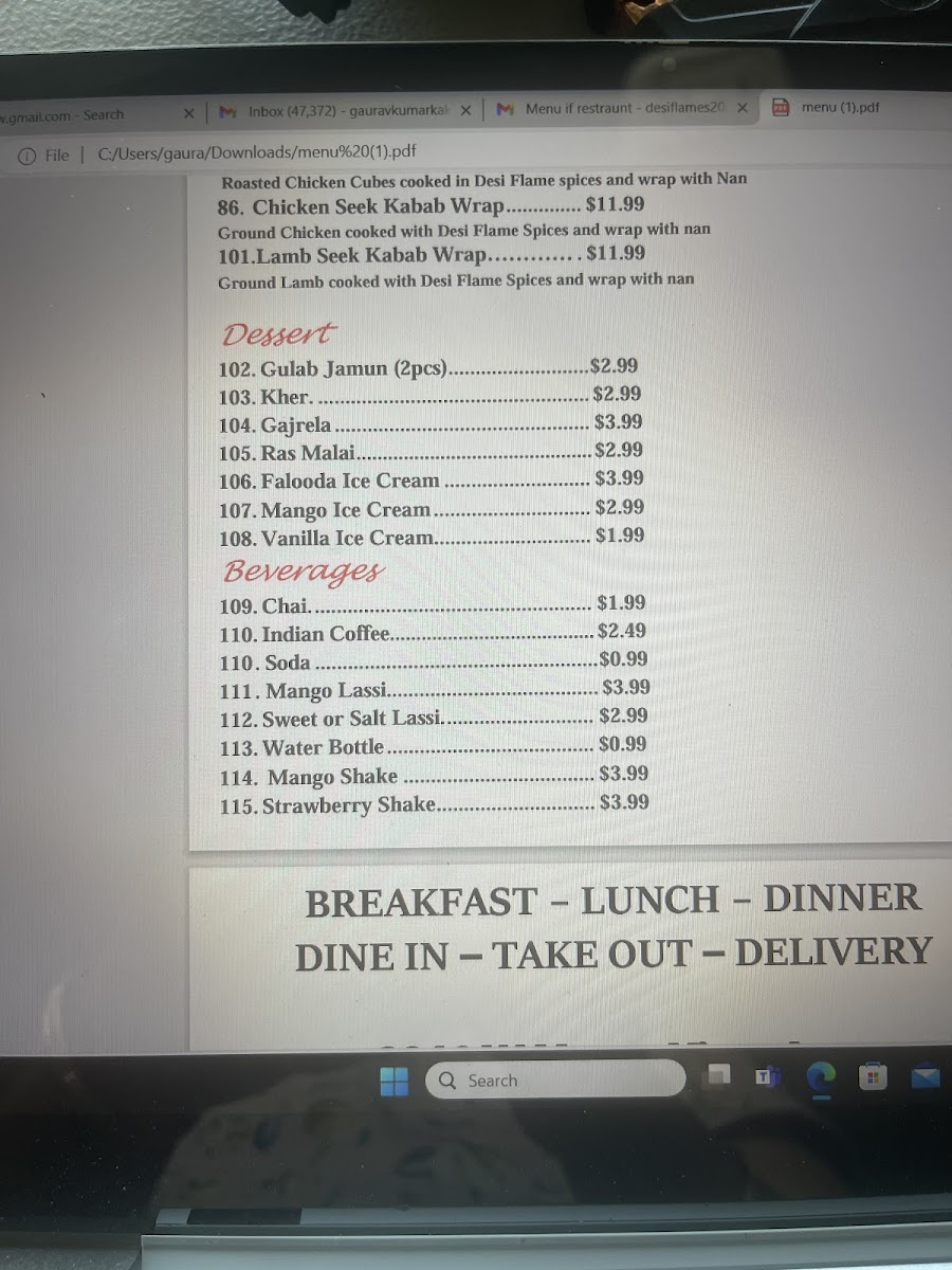 Menu Photo 1