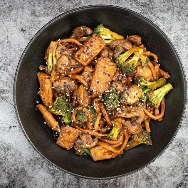 Tofu Lemongrass Udon