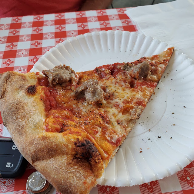 Truffle Pig Pizza and Pepperoni with Garlic Pizza