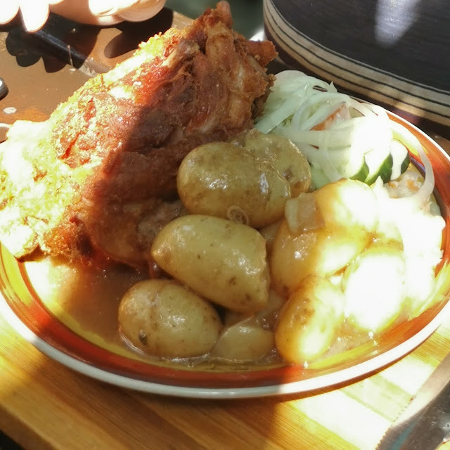 Eisbein Potatoes and Salads