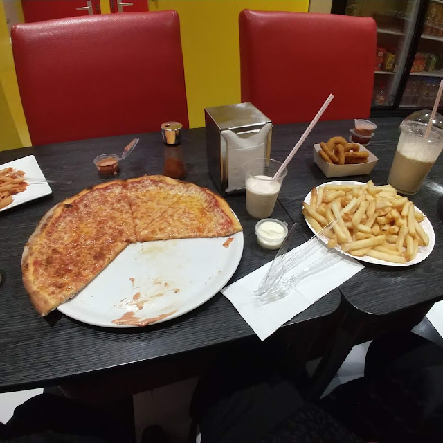 Pizza Chips and Onion Rings