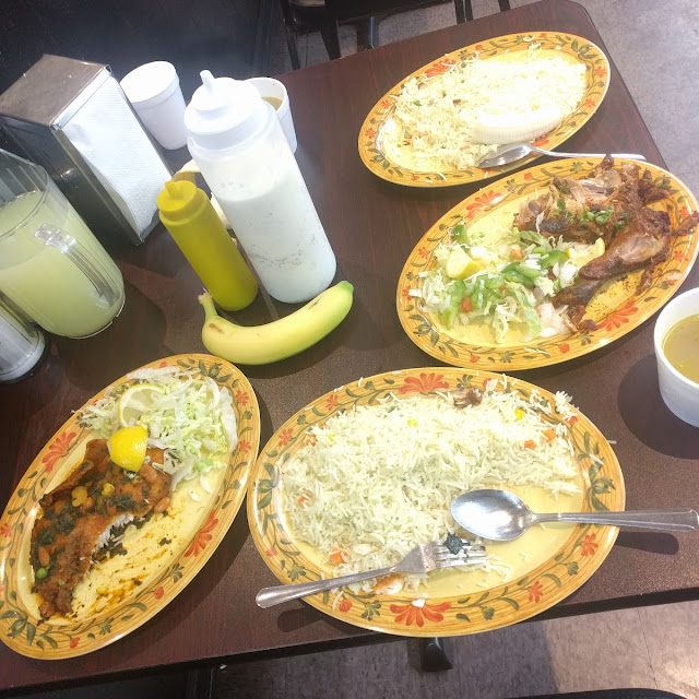 Rice Fish and Soft Drinks