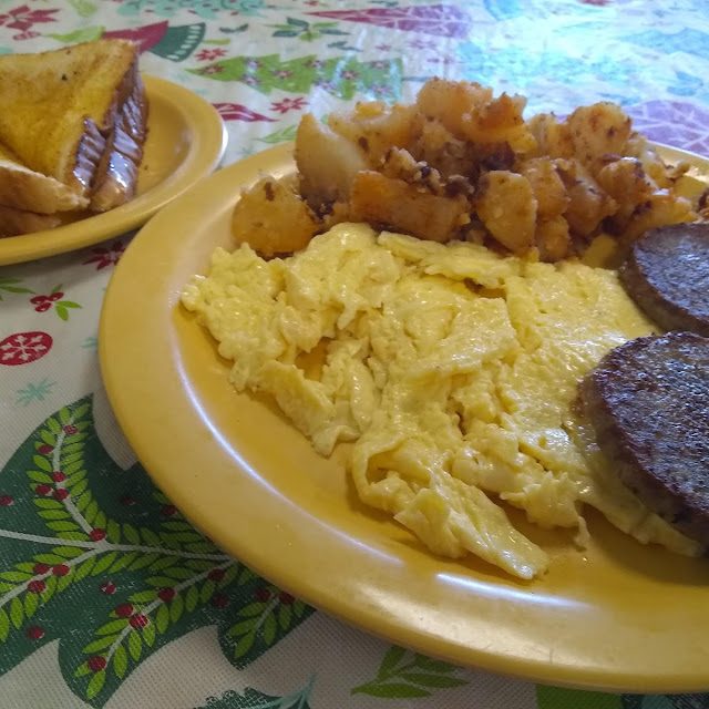 Cornbeef Hash and Country Sausage Link