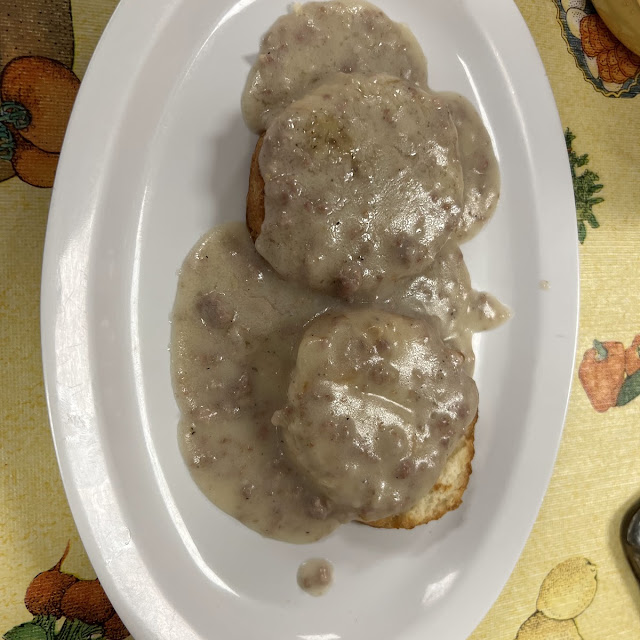 1 Biscuit & Homestyle Sausage Gravy Sandwich
