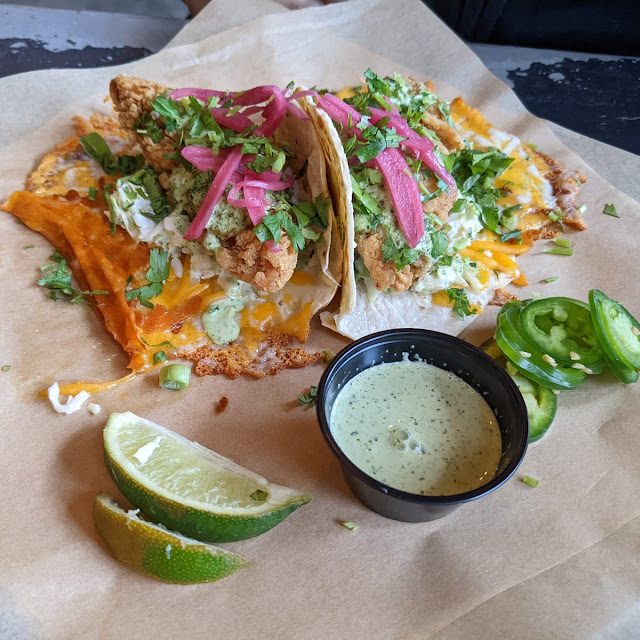 Trashy Fried Chicken Tacos