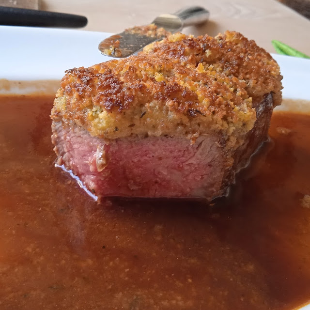 Rumpsteak Mit Senfkruste