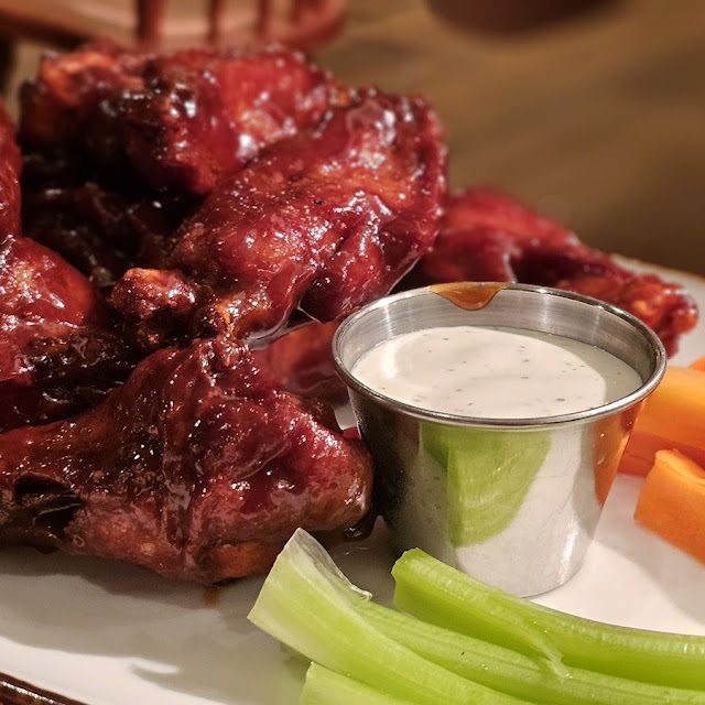 Spicy BBQ Chicken Wings and Ranch