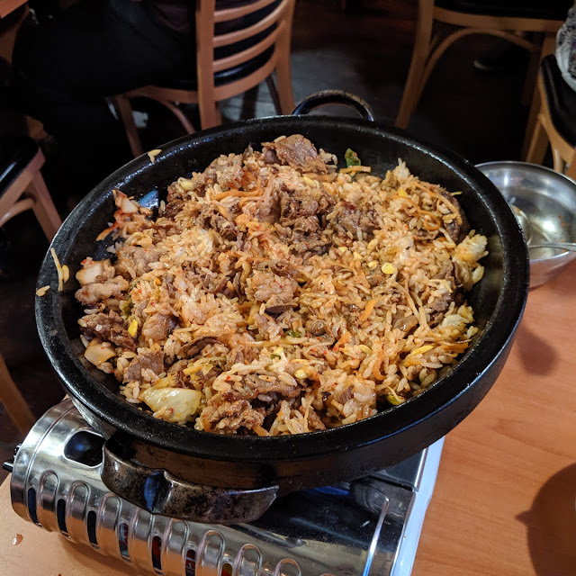 Kimchi Fried Rice After Finishing the BBQ