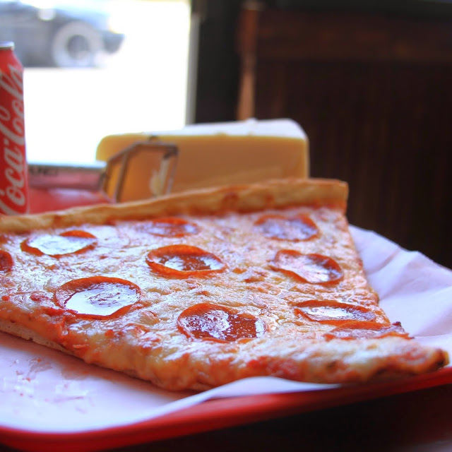Monster Slice of Pizza with Fries & Drink