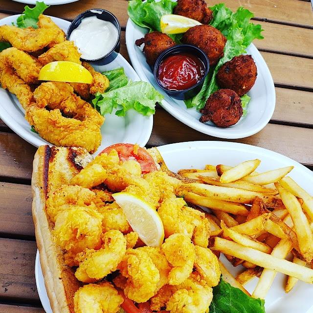 Shrimp PO Boy and Fries
