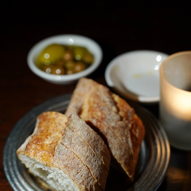 Complimentary Bread and Olives