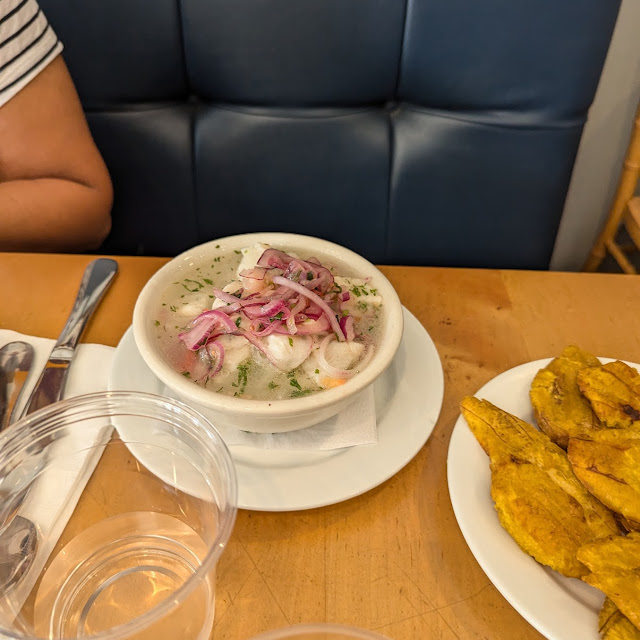 Cerviche with Tostones