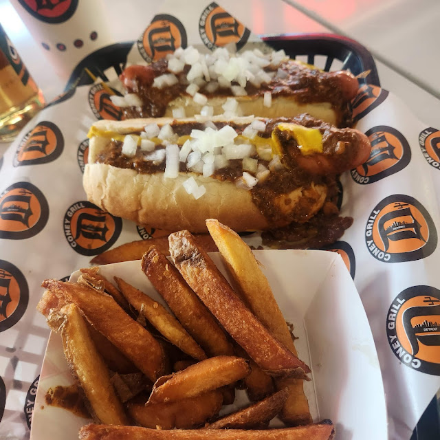 Detroit Coney Dogs with French Fries