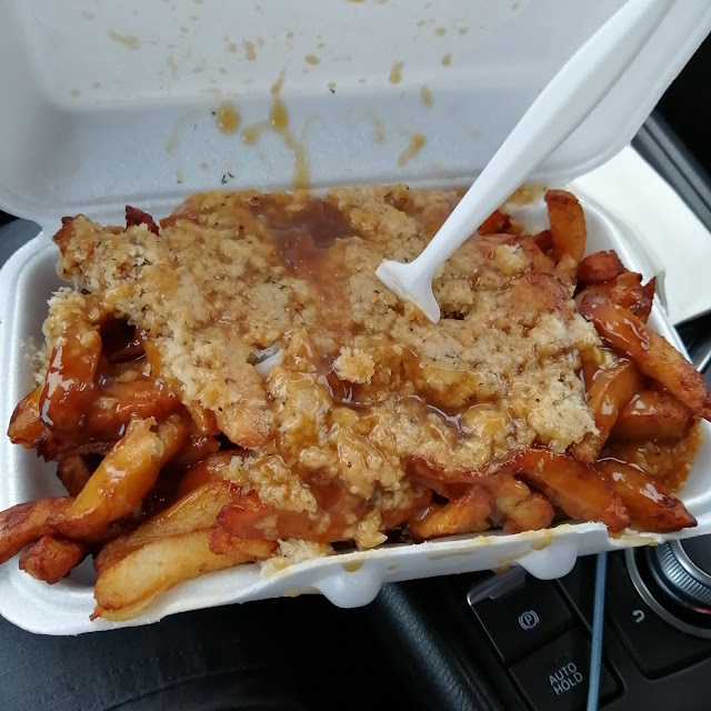 Three Pieces Chicken and Chips with Dressing and Gravy