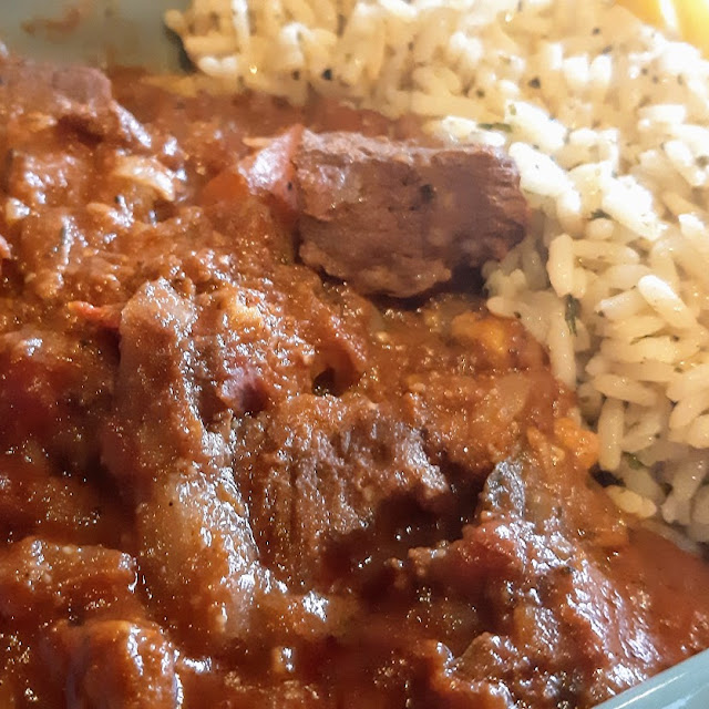 Beef Kokkinisto with Rice