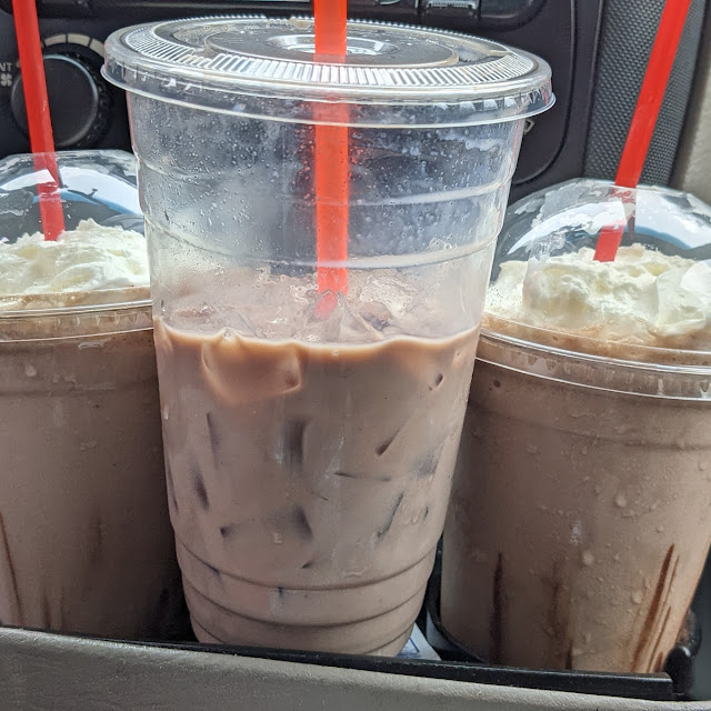 Powerhouse Mocha and Frozen Hot Chocolate