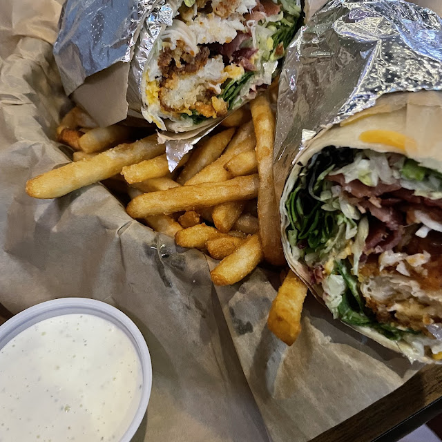 Crispy Chicken Wrap with Fries
