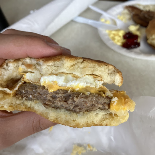 Sausage Egg and Cheese Biscuit