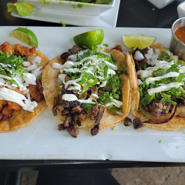 Chicharron Asada Lengua Street Tacos