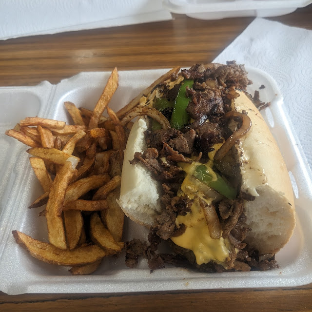 Philly Cheese Steak with Fresh Cut Potatoe Fries