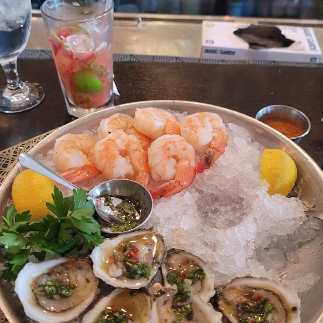 Seafood Blue Point Oysters & Jumbo Shrimp