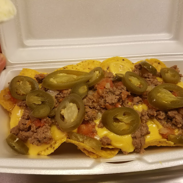 Nachos with Cheese and Beef