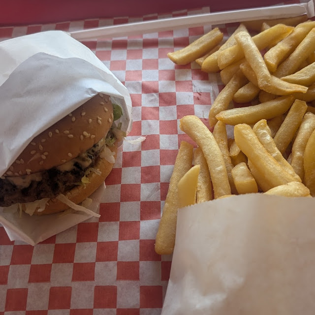 Volcano Burger and Fries