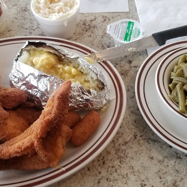 Large Catfish Dinner