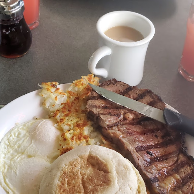 Prime Rib and Egg Breakfast Special
