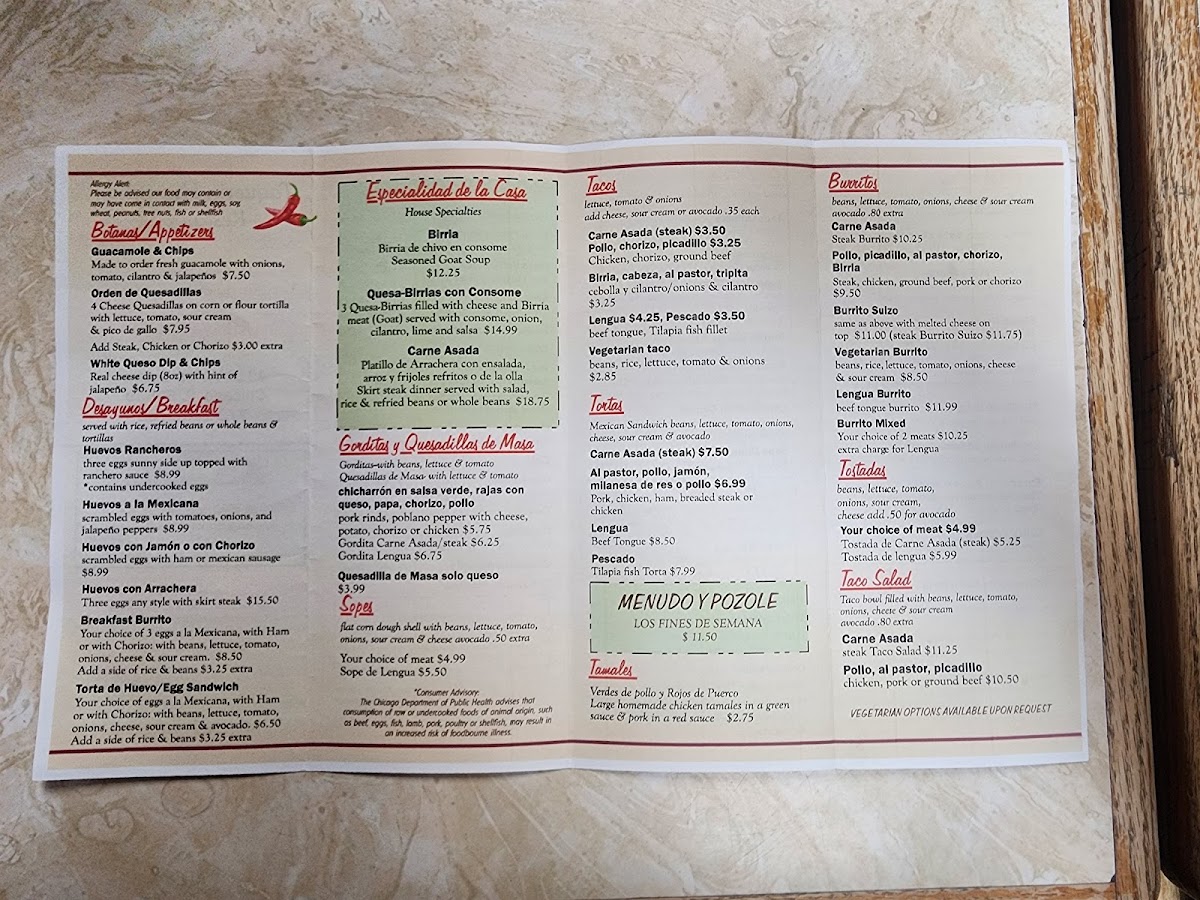 Menu Photo 0