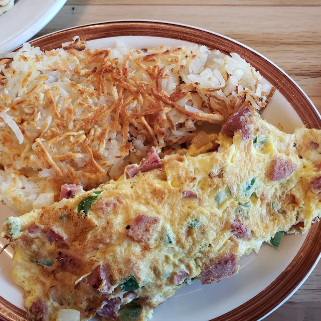 Polish Omelette with Hash Browns
