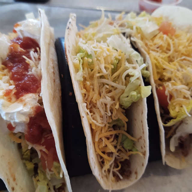 Tacos Pulled Chicken Beef and Brisket