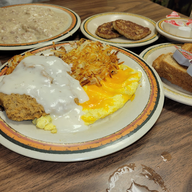 Chicken Fried Steak 'N Eggs