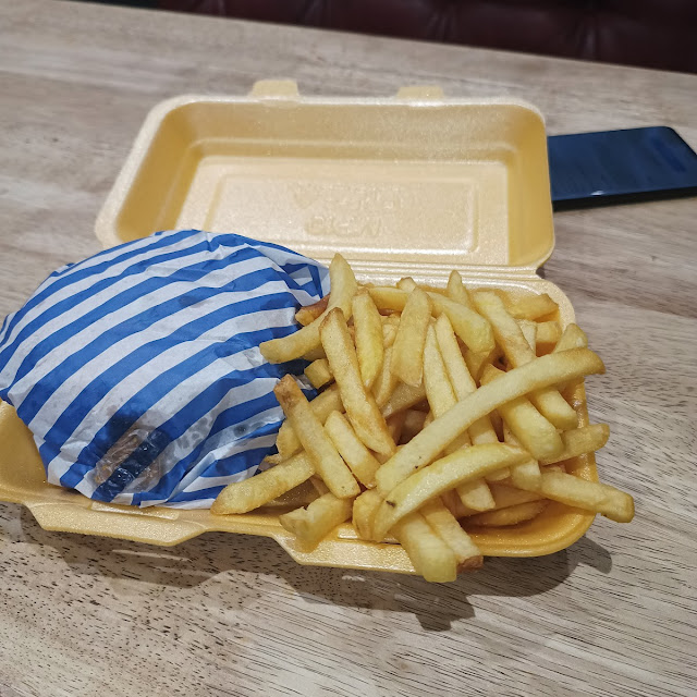 Chicken Fillet Burger and Fries