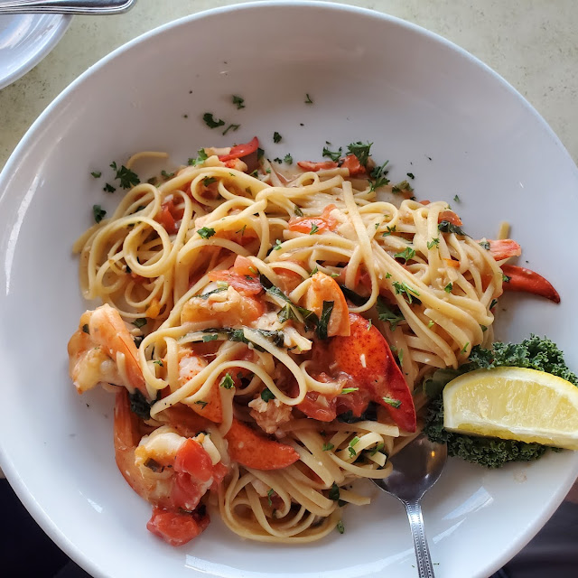 Lobster and Shrimp Scampi
