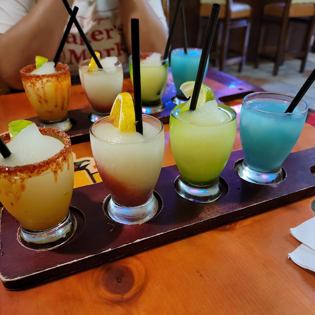 Rainbow Margarita Flight