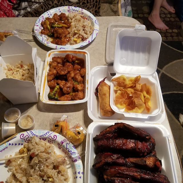 Ribs General TSO's Chicken Crab Rangoon Fried Rice