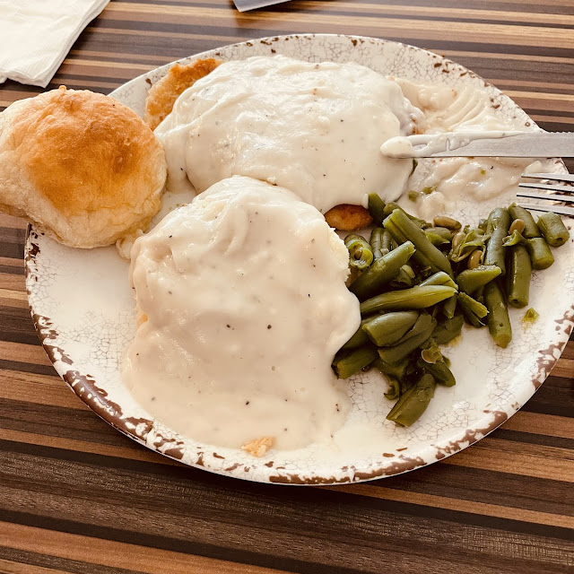 Chicken Fried Chicken Mashed Potatoes and Green Beans