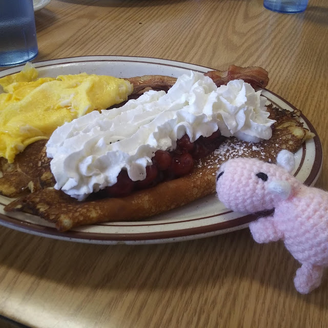 Cherry Crepes Breakfast