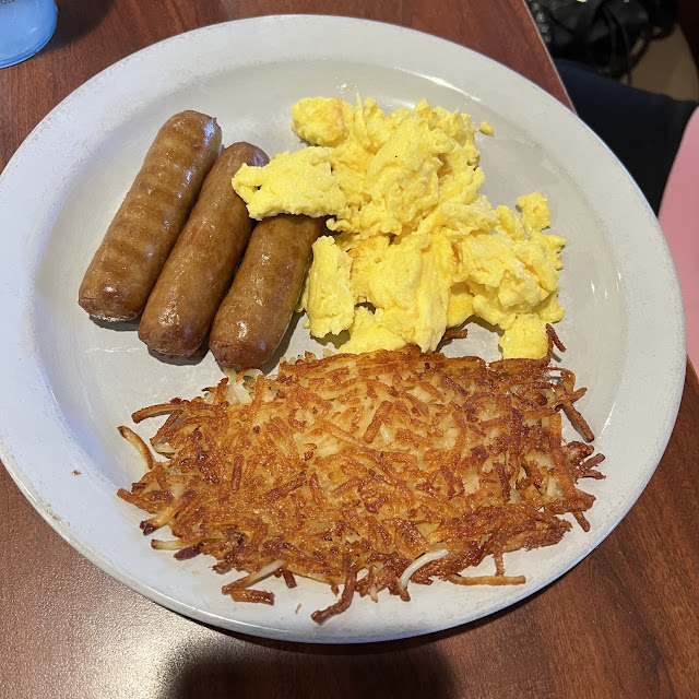 Sausages Eggs and Hash Browns