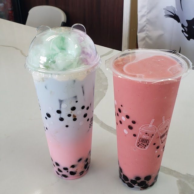 Cloud 9 and Strawberry Banana Smoothie