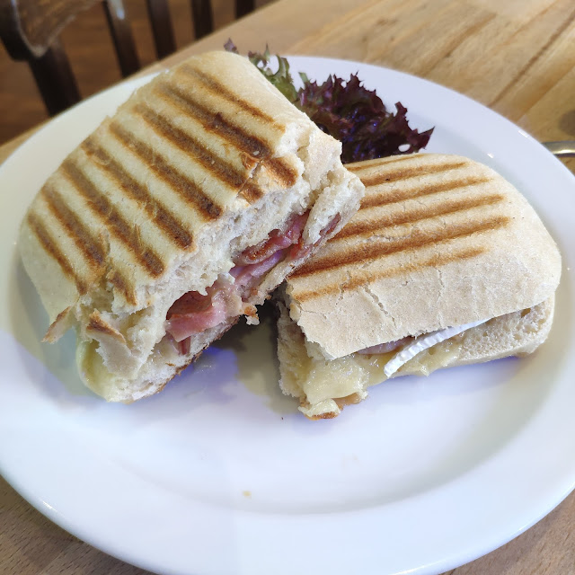 Bacon Brie and Cranberry Panini