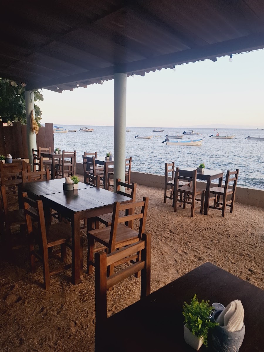 Cafe Bahia at the town pier in Yelapa