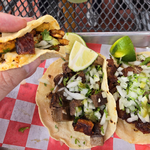 Soft Tacos Lengua Al Pastor & Carnitas